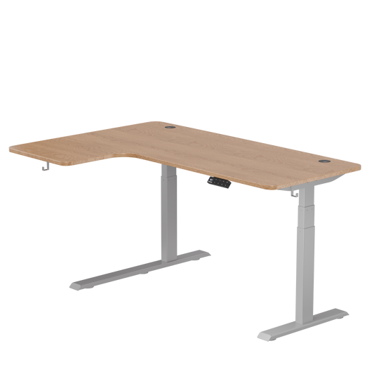 Intellidesk Curve L-Shaped Height Adjustable Standing Desk