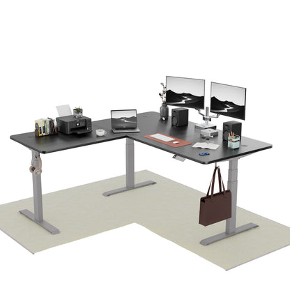 Intellidesk Studio L-Shape Height Adjustable Standing Desk