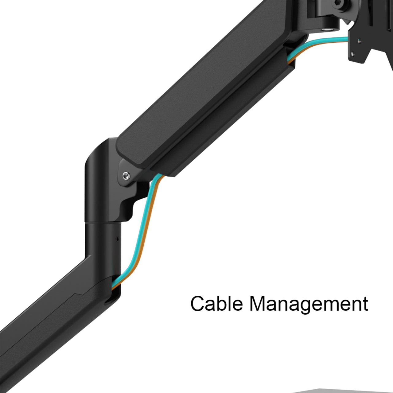 Single Monitor Arm | Gas Spring Mechanism | 10-32" Screen Monitor Mount | 9KG Weight Capacity