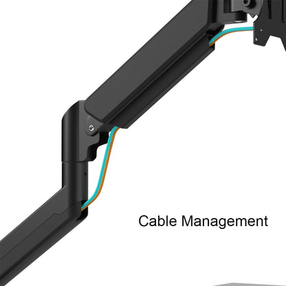 Single Monitor Arm | Gas Spring Mechanism | 10-32" Screen Monitor Mount | 9KG Weight Capacity