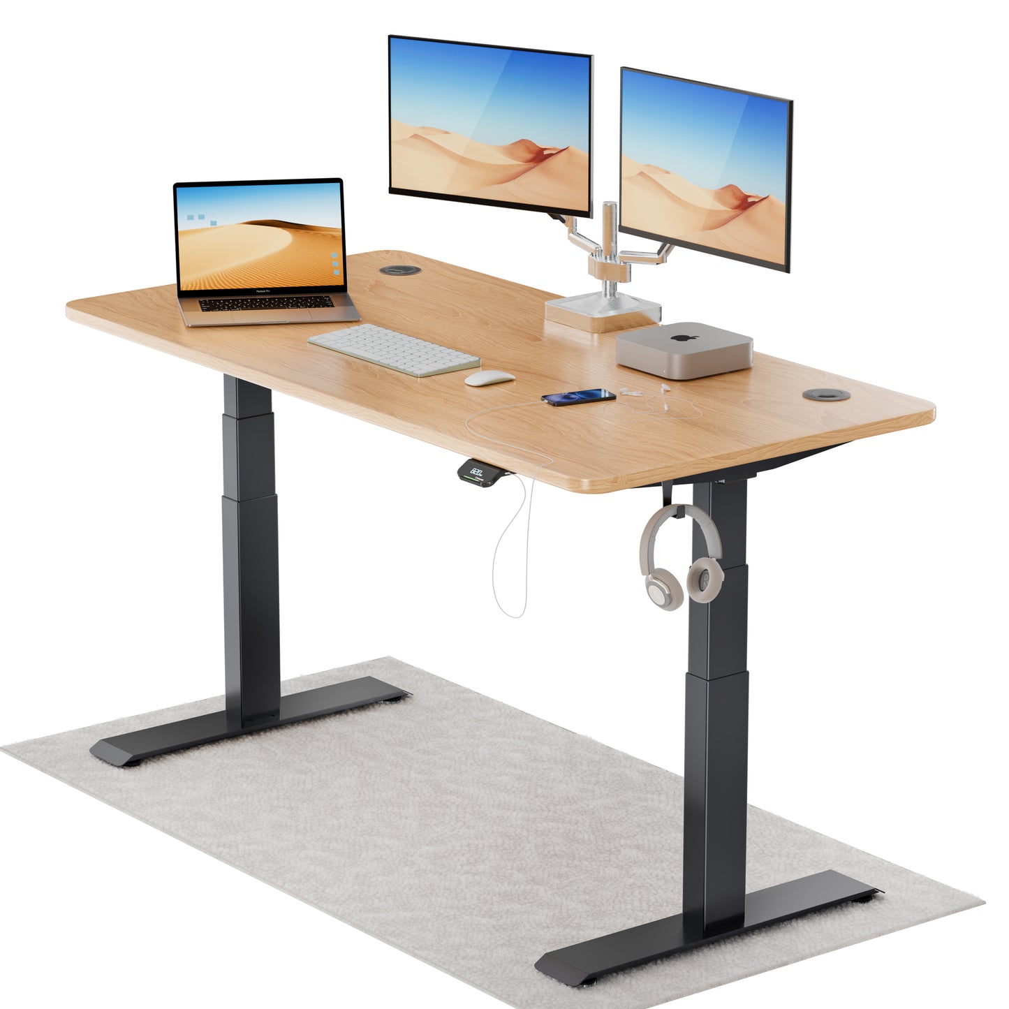 Intellidesk Pro Dual Motor Height Adjustable Standing Desk