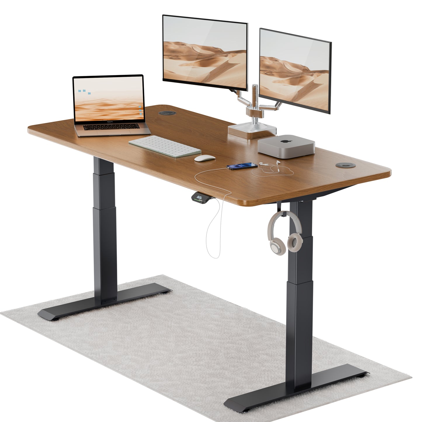 Intellidesk Pro Dual Motor Height Adjustable Standing Desk
